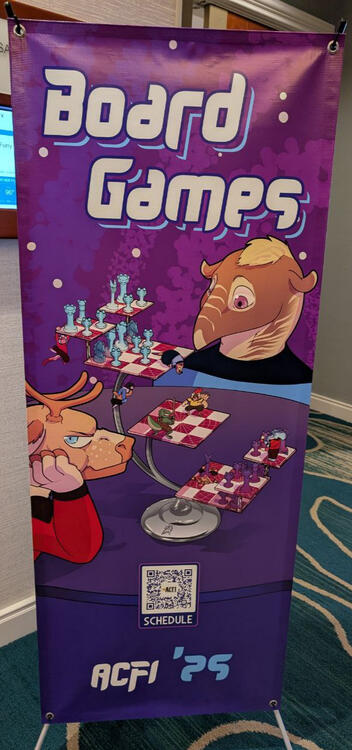 ACFI 2025 Banner for Board Game Area
